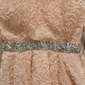 Pink sleeveless crystals on the waist  size 1